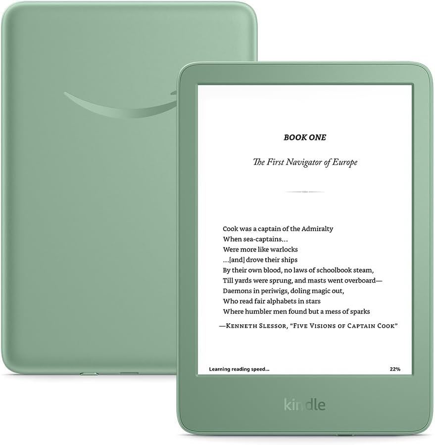 AMAZON KINDLE 16 GB (ÚLTIMO MODELO) – LIGERO, RÁPIDO Y SIN DISTRACCIONES